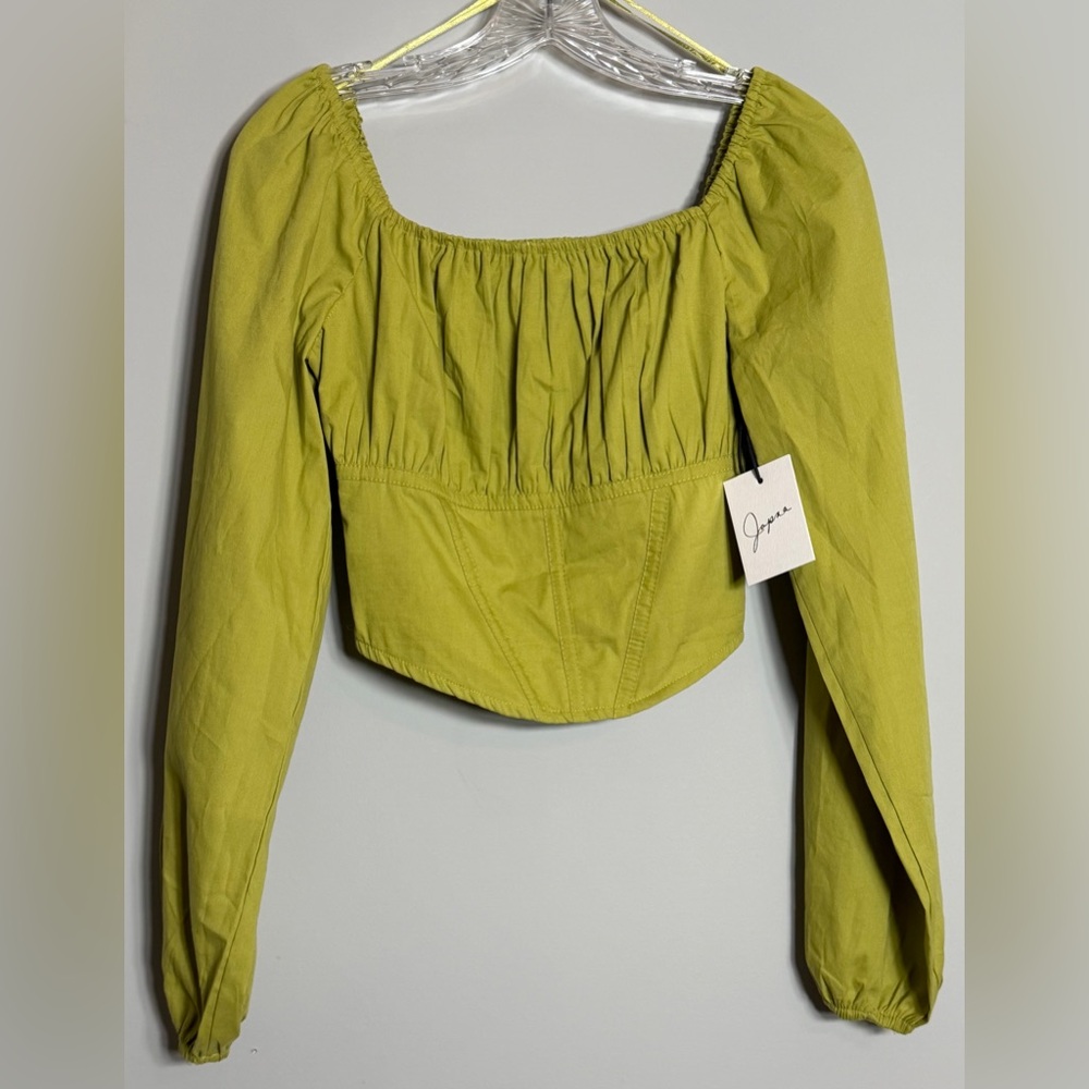 Japna Olive Long Sleeve Blouse